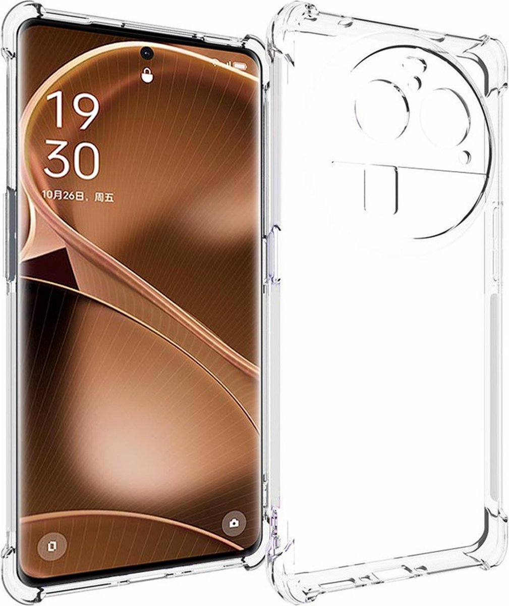 Anti-shock Back Cover voor de OPPO Find X6 Pro Transparant