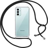 Hoesje met koord - ketting - Draagriem voor Schouder / Nek - touw - Hanger - Schouder tas - Geschikt voor: Samsung Galaxy A13 4G - transparant