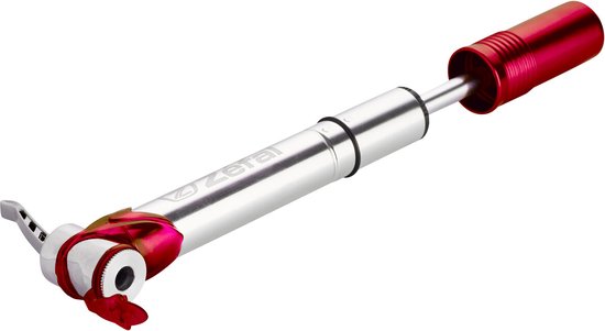 Pompe à vélo - ZEFAL - Micro 8 Barresta - Aluminium - 230 mm - Gris