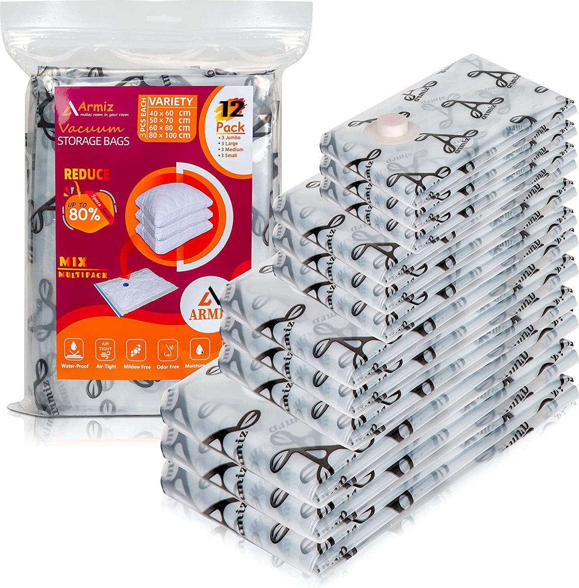 Opbergtas - opbergtas voor kleding - groote opbergtas set - storage bags