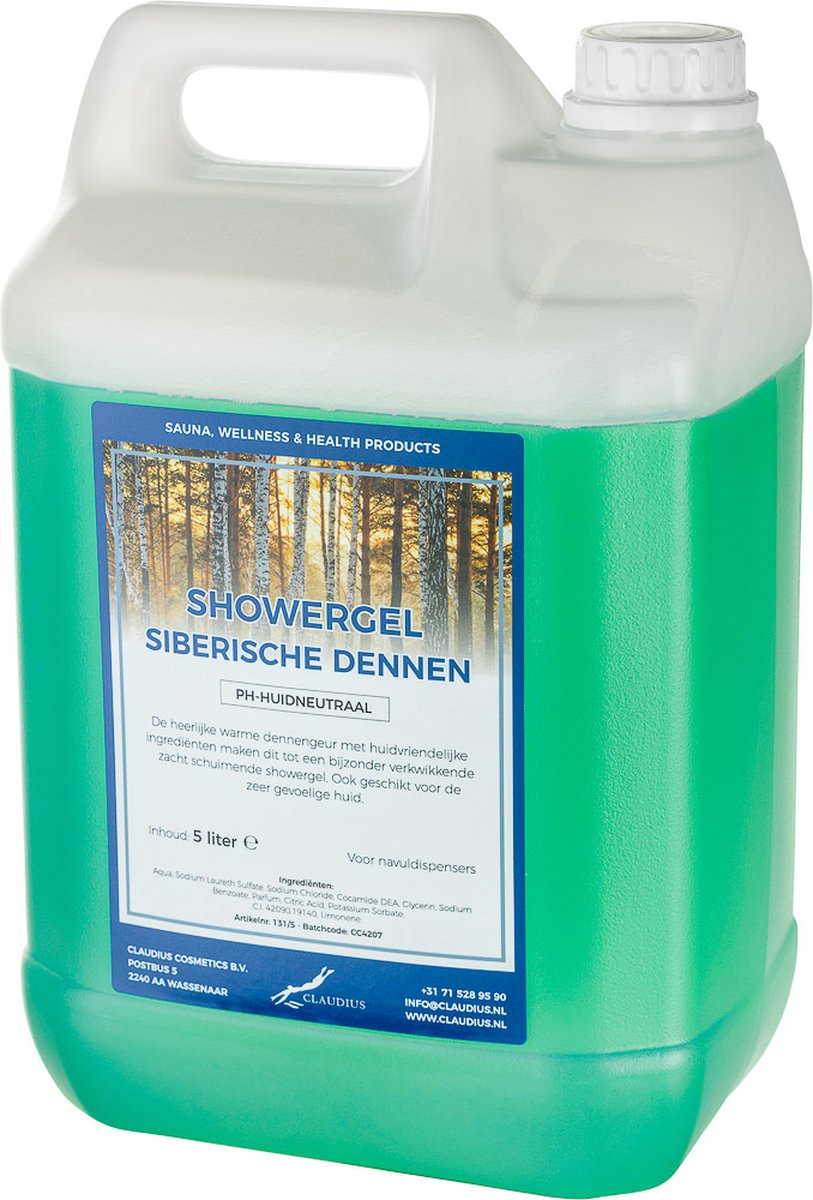 Goedkoopste Douchegel Siberische Dennen 5 liter - Showergel - Navulling