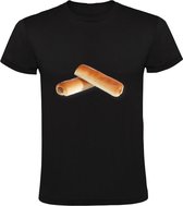Worstenbroodje Heren T-shirt | snack | supermarkt | lunch | curry