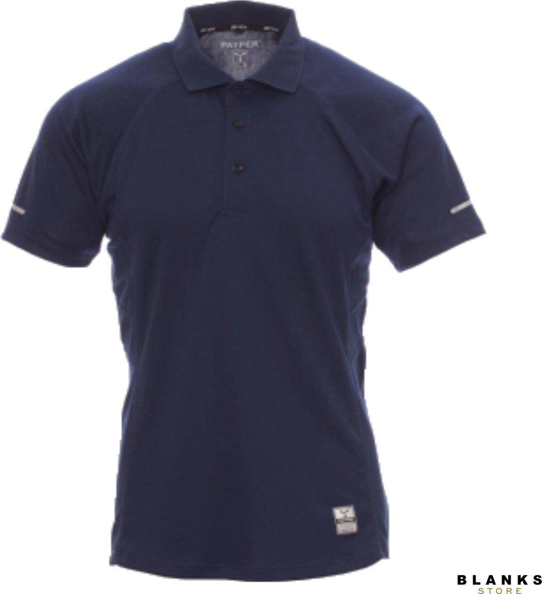 Payper Training: Sportief Polo Shirt Heren met Korte Mouwen - Navy Blauw - S
