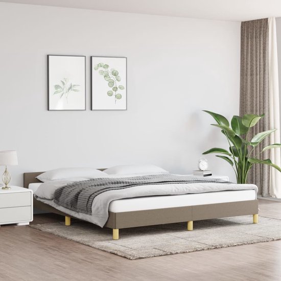 Homgoday Bedframe met hoofdeinde en led, Californische eiken, 75 x 190 cm, bedframe, lattenbodem voor slaapkamer, bedframe, modern bed, frame jj