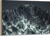 Hout - Abstracte IJzeren Pinnen - 100x75 cm - 9 mm dik - Foto op Hout (Met Ophangsysteem)