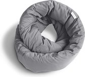 Design Infinity Pillow - reiskussen, nekkussen, ideaal voor op reis, kantoor, ontwerp, zacht neksteunkussen, grijs
