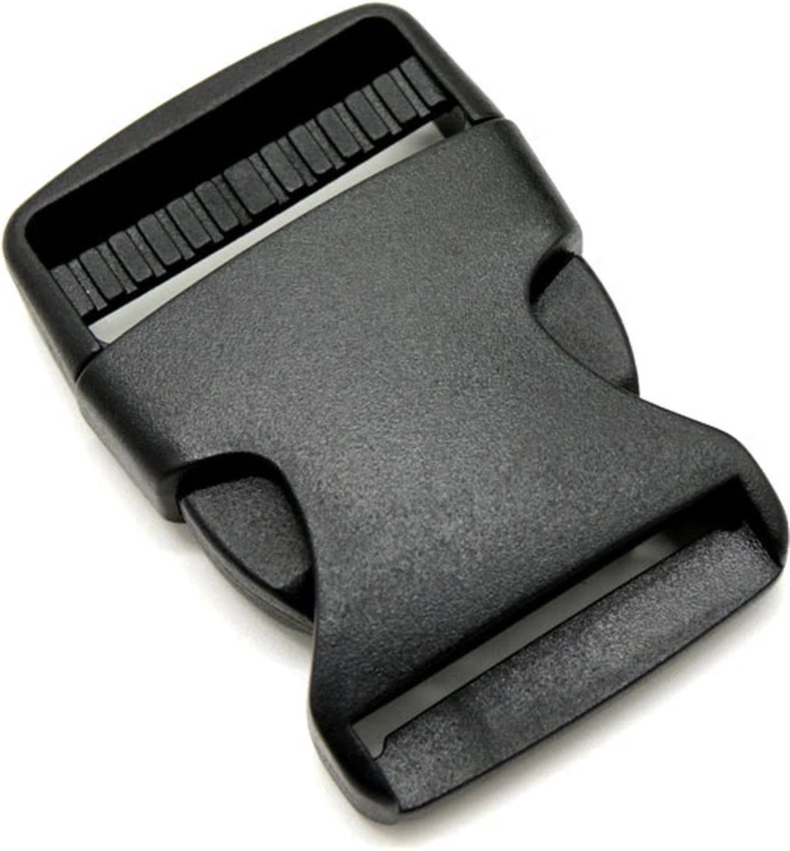YunBey Kliksluiting met laddergesp, 25 mm, gespen en sluitingen, steeksluiting voor rugzakreparatie, riem, paracord, armbanden, tent, zwarte, 25mm