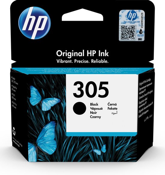 HP 305 - Inktcartridge - Origineel - Zwart