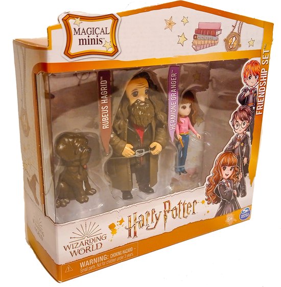 Wizarding World – Coffret Deluxe Poupées Harry Potter & Hermione – 20 Cm – 4 Tenues – 12 Accessoires – Dès 6 Ans