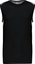 Tweekleurige tanktop sportoverhemd heren 'Proact' Black/Fine Grey - 4XL