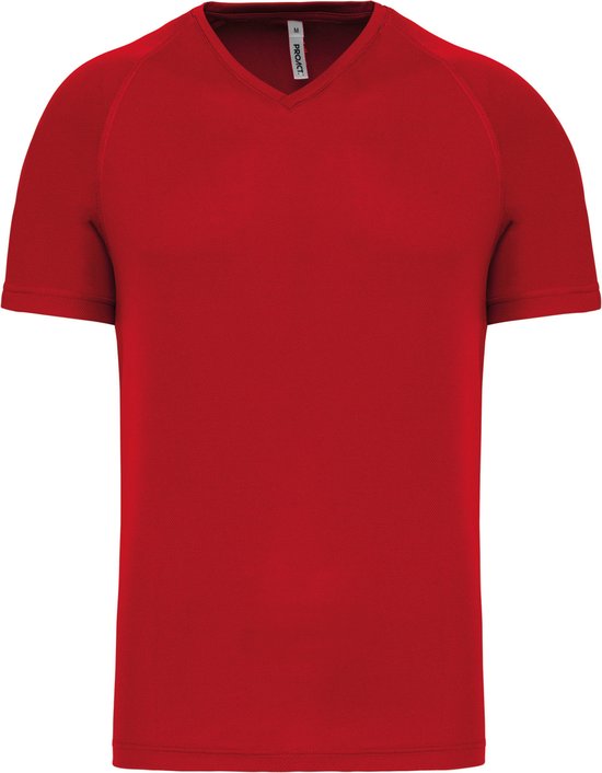 Chemise de sport homme ' Proact' à col V Rouge - XXL