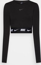 Haut de sport Nike W NSW CROP TAPE LS TOP pour femme - Taille XL