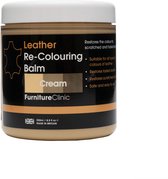 Leer Balsem - Kleur: Crème / Cream - Herstel en Beschermen van Versleten Leer en Lederwaar – Leather Re-Colouring Balm