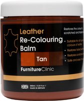 Leer Balsem -Kleur : Cognac / Tan - Kleur Herstel en Beschermen van Versleten Leer en Lederwaar – Leather Re-Colouring Balm