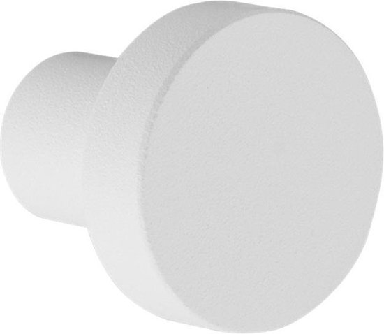 GPF Bouton de meuble rond 25mm / hauteur 21mm blanc