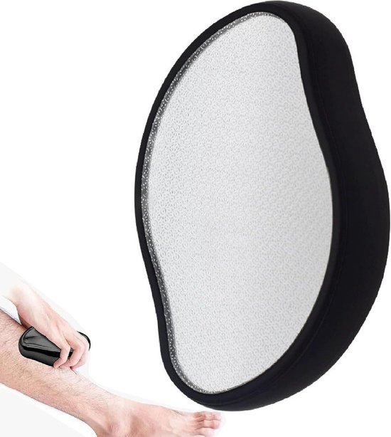 Nordivar - Nano glazen voetvijl voor eeltverwijdering met nano-technologie - zwart.