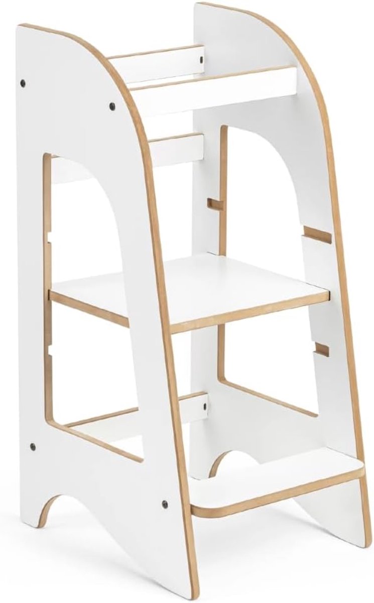 Lexium Leertoren - Montessori Leertoren - Learning Tower - Opstapje - Keukentoren - Leertoren Keukenhulp - Naturel leertoren Montessori - Kindertrap - Leertoren peuters - Leer toren - Leertorens