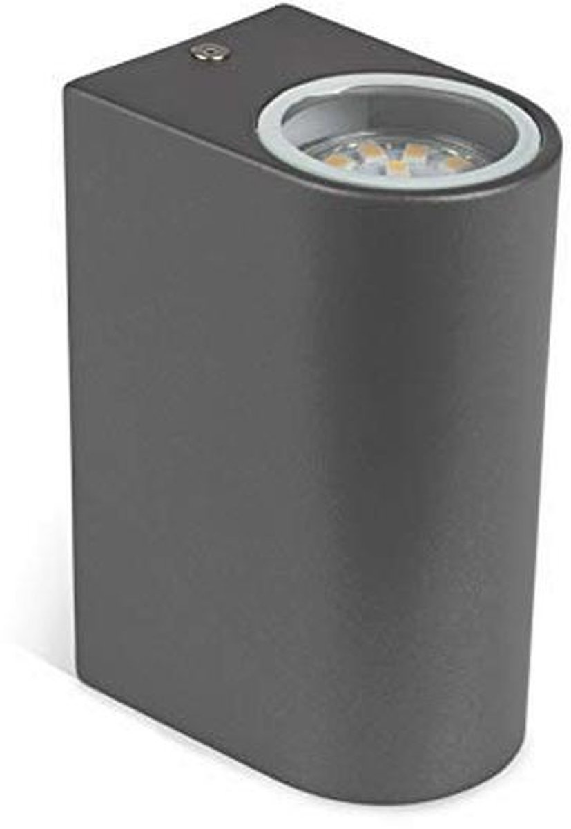 LED Wandlamp voor Tuin en Terras, Grijs, 95 x 67 x 145 mm