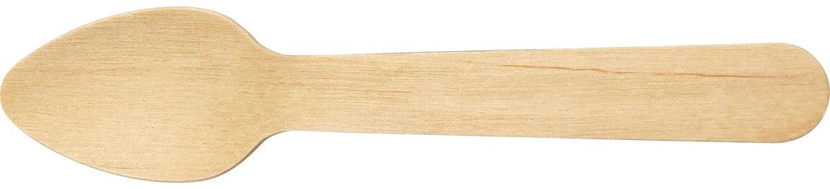 Koffielepel uit hout, 11 cm, pak van 250 stuks