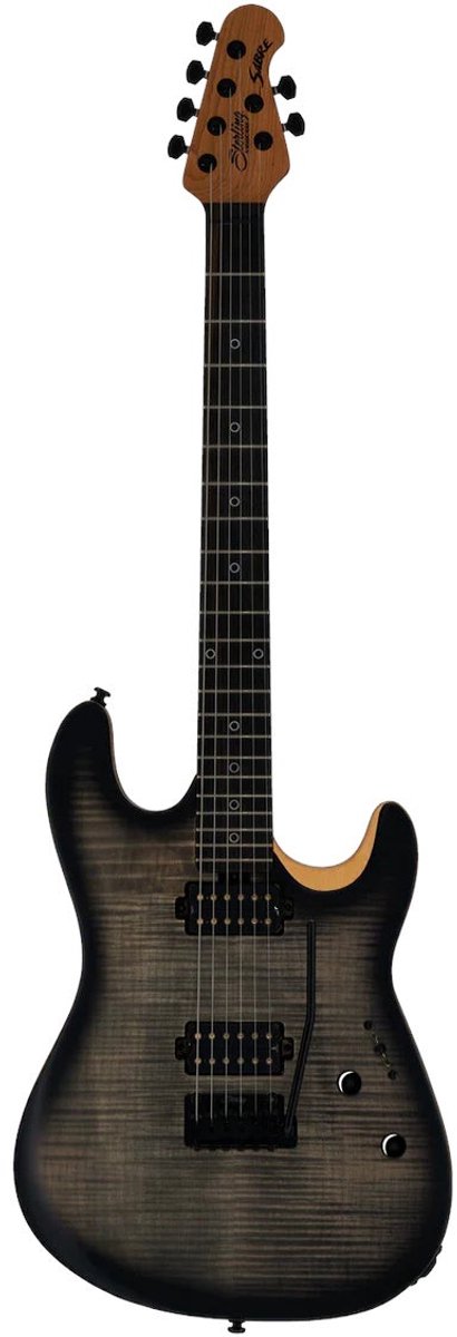 Sterling by Music Man Rabae Massaad Artist Series Sabre Ashen Burst elektrische gitaar