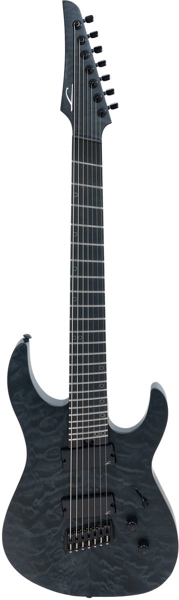 Legator N7FSS Ninja 7 Super Shred Black Quilted Maple multi-scale 7-snarige elektrische gitaar