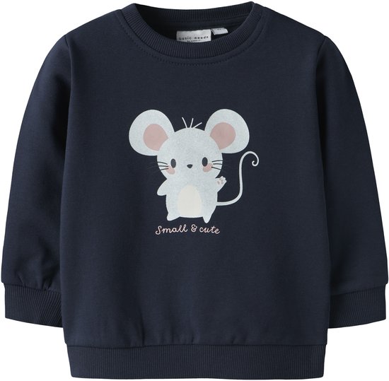 NAME IT - NBFVRILLIE LS SWEAT BOX BRU - Baby - Vesten