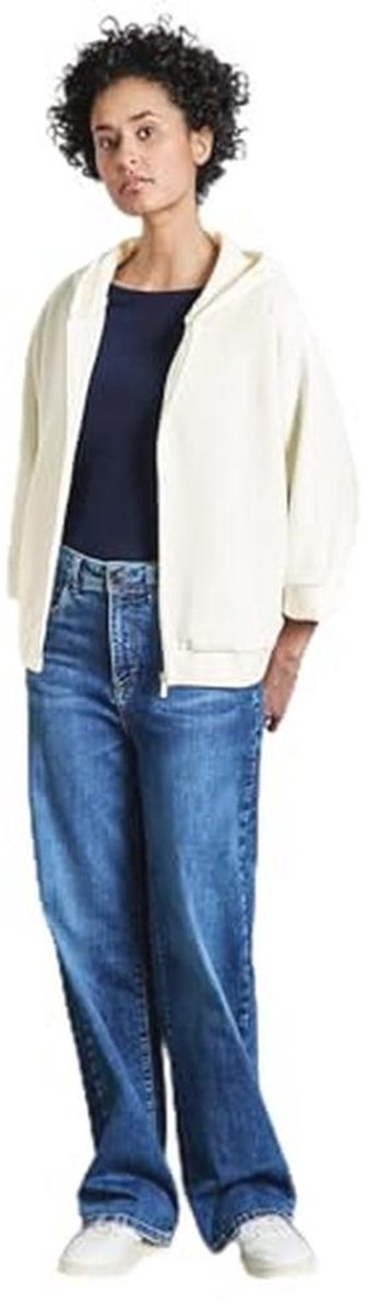 Dames Zijde-look Hoodie Jas met Capuchon