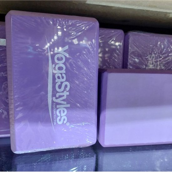 YogaStyles Yoga Blok Paars van YogaStyles — afbeelding 4