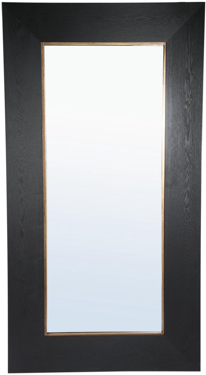 PTMD Spiegel Tiess - Zwart - 106.5x4x200cm