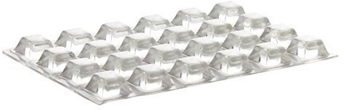 24 Stuks Beschermende Buffer Beschermpads - Transparant, Zelfklevend, Meubel- en Wandbescherming (12,6 x 12,6 mm)