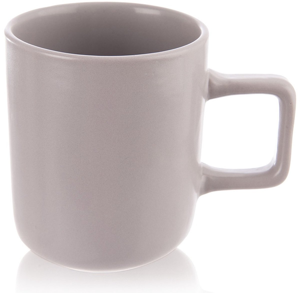 Mok Keramiek Grijs 380 ml - Koffiemok - Theebeker - Koffie - Beker