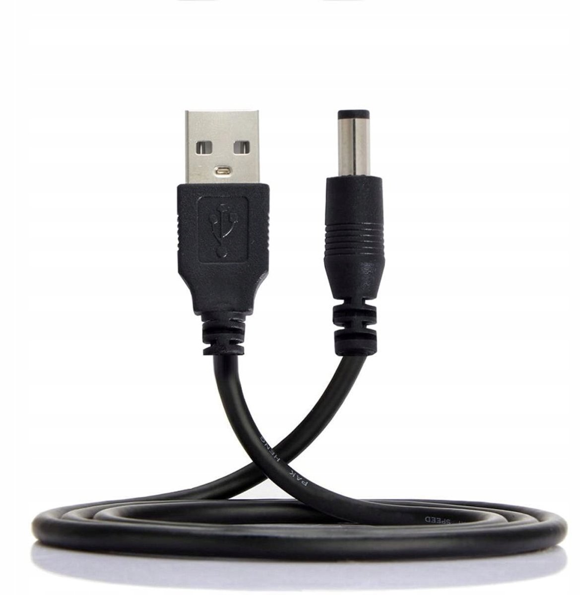 USB naar DC 5,5x2,5 mm kabel - 5V voeding