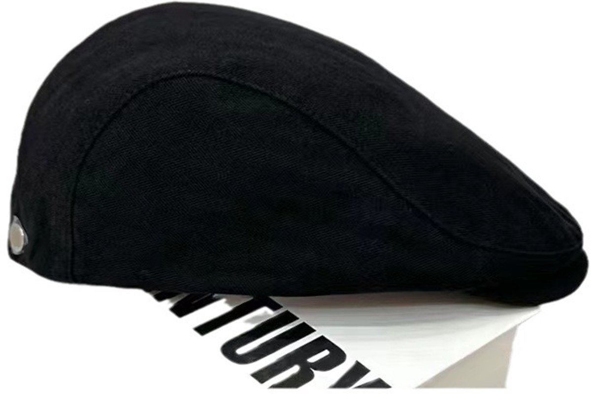 Britse stijl retro krantenjongenspet, effen kleur voor heren, veelzijdig, eenvoudige pet met voorkant, vintage stijl baseballpet, dames