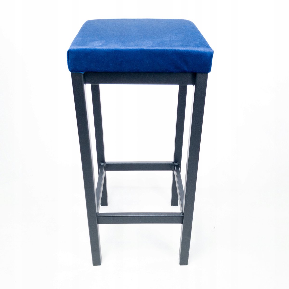 Merkloze Keukenbarkruk - Navy Blauw Velvet Zitting