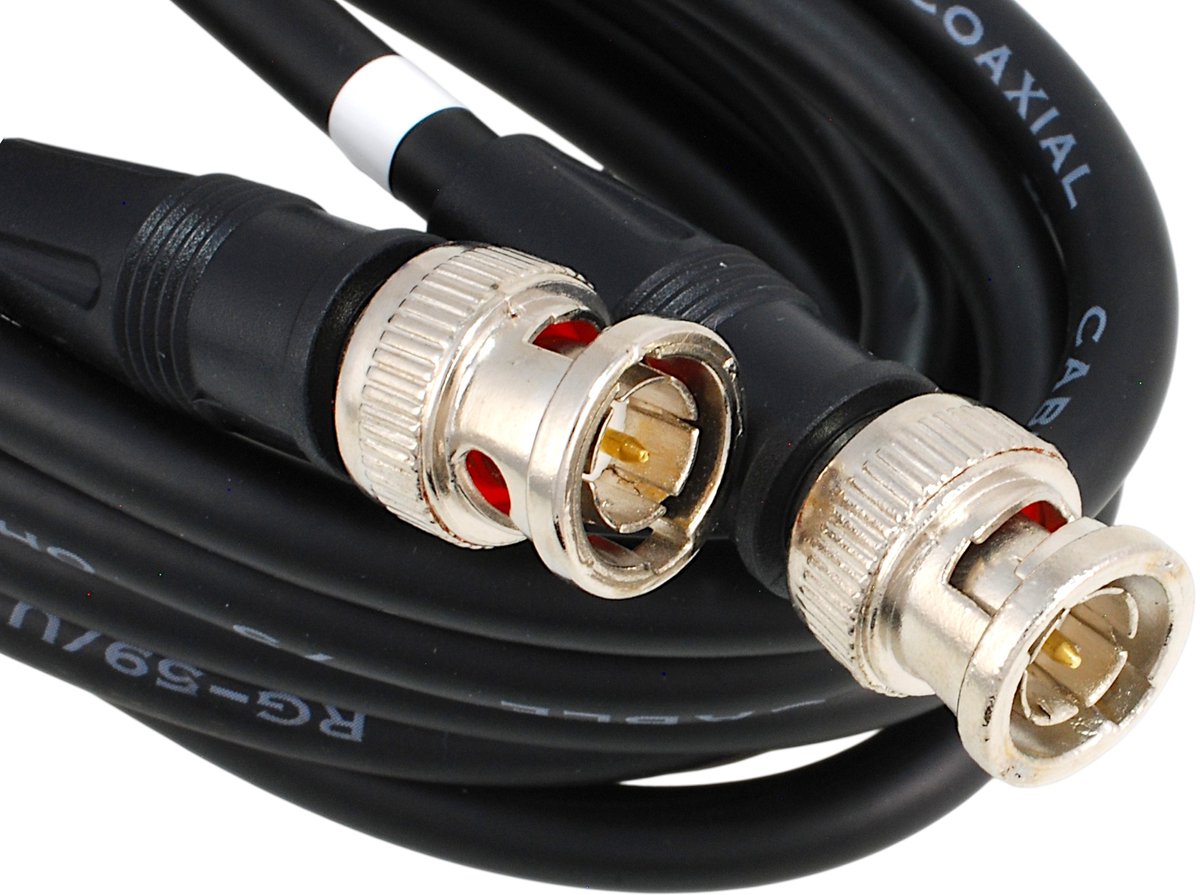 VITALCO - Coax Kabel BNC Plug naar BNC Plug - RG58 - 3.0 Meter - Voor CCTV