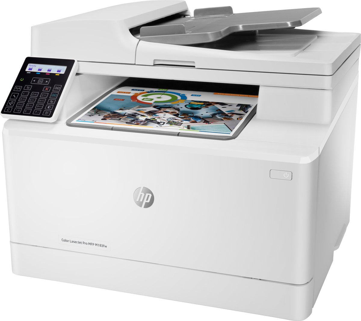 HP LaserJet Pro M183fw Draadloos Multifunction Kleur Printer, Kopieerapparaat, scanner; dubbelzijdig