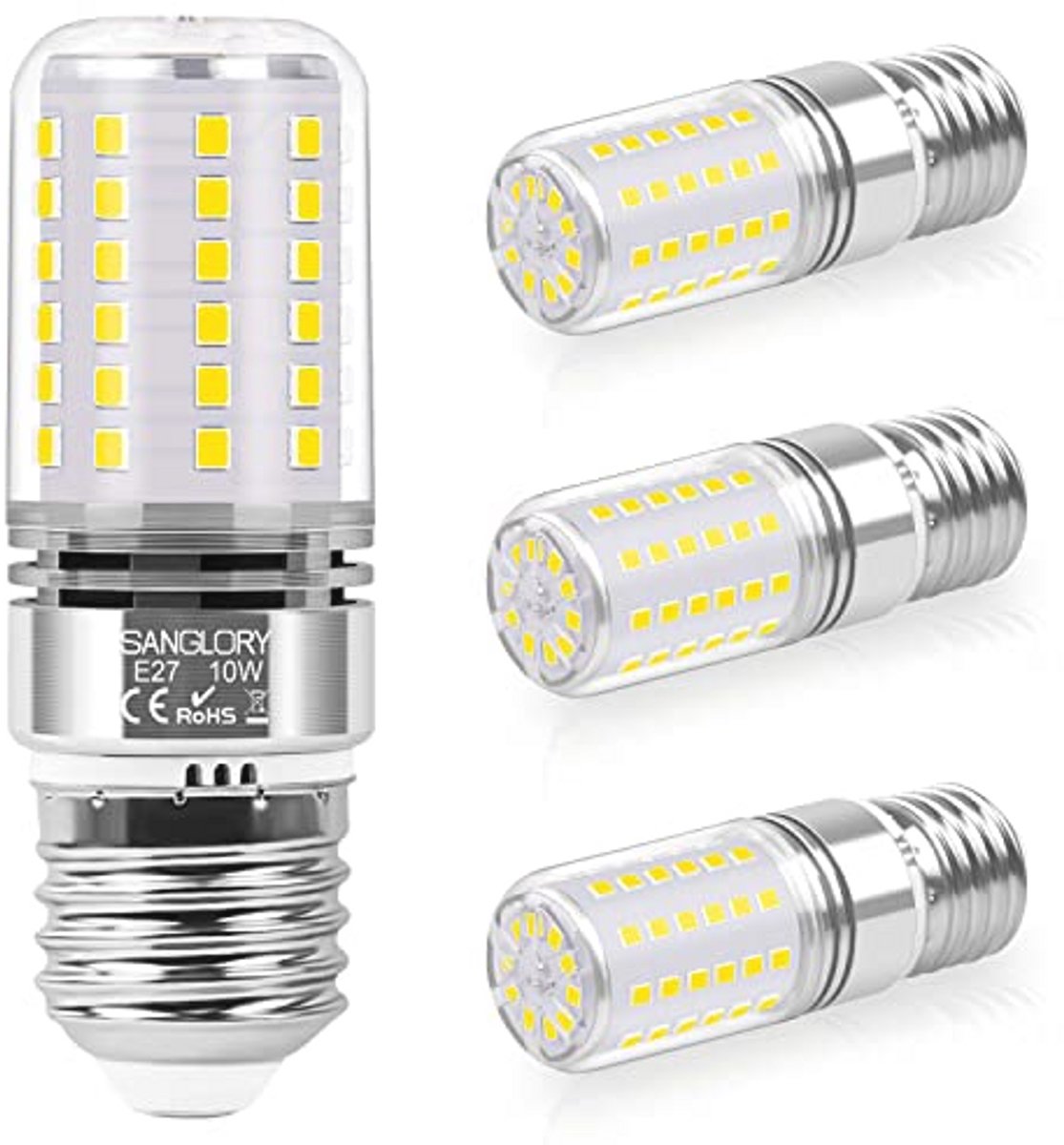 E27 LED-gloeilampen 10W neutraal wit - Vervang 90W halogeenlampen - 4 stuks
