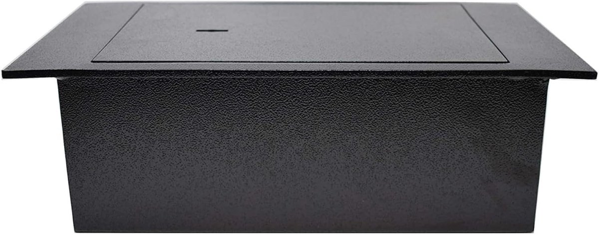 SNJY® Kluis Brandwerend - Kluis met Sleutel - Mini Documentenkluis - Vloerkluis - 21L x 39B x 13H cm - Zwart