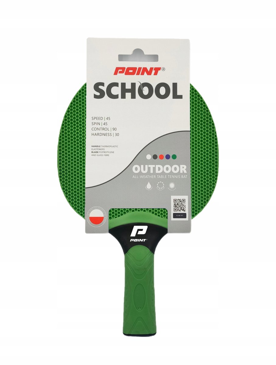 POINT SCHOOL GREEN Tafeltennis Racket - Ideale Beginners Racket