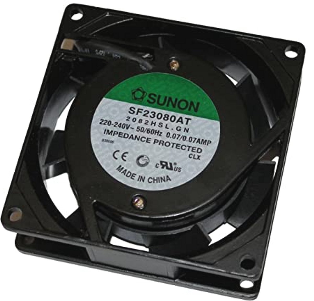 Axiale Ventilator 230V AC 80x80x25mm 29m³/h