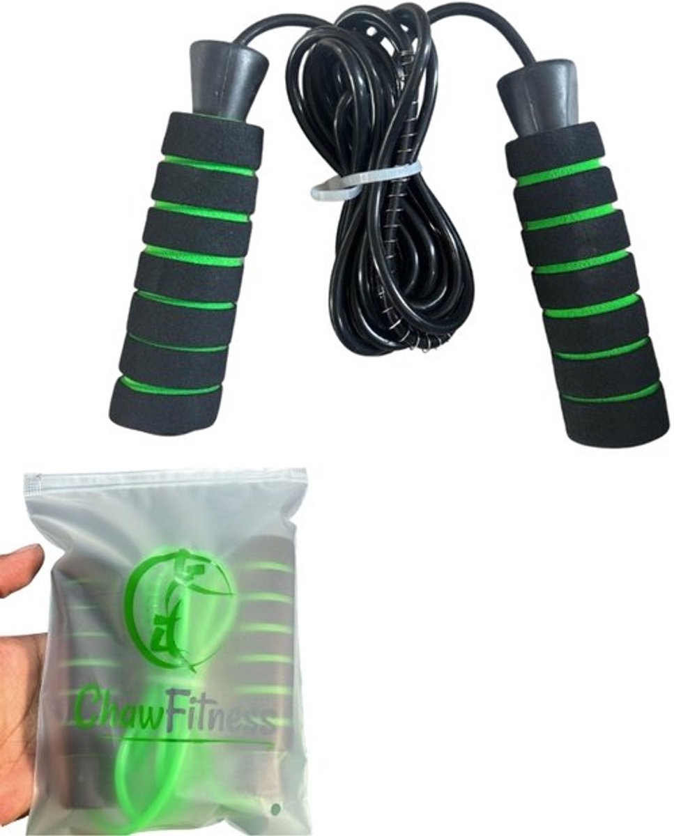 ChawFitness- Springtouw - Jumping rope- Black- Cardio - Thuis trainen