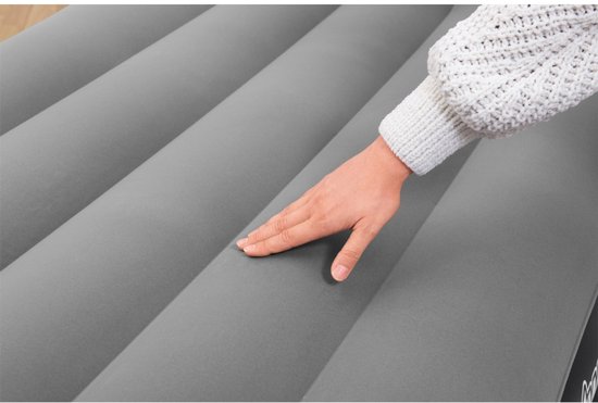 Bestway - Luchtbed - 1-Persoons - 97×191×46 cm - Grijs - Met Ingebouwde Elektrische Pomp - Incl. 3-in-1 Opbergtas - 1-persoons Luchtbed - Luchtbed Met Pomp - Luchtbed Voor Binnen Gebruik - Luchtbed Met Kussen - Luchtbed Voor Gasten van Merkloos — afbeelding 3