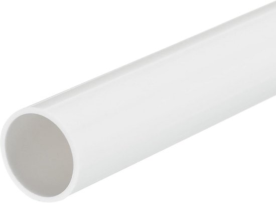 QUARKZMAN Ronde stijve pvc-slang, 63,8 mm, ID, 75 mm, OD 8 inch lengte, lichtgrijs, hoge sterkte, voor waterslangen, handwerk, ommantelingskabel