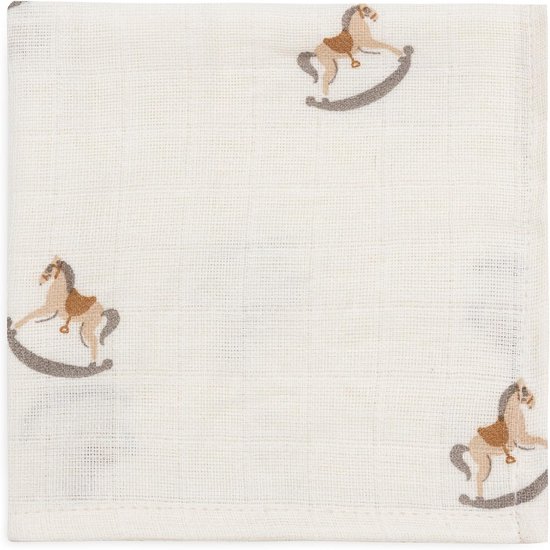 Meyco basic badstof spuugdoeken schoudermodel 53x20cm - set van 3 Offwhite/Toffee/Forest Green