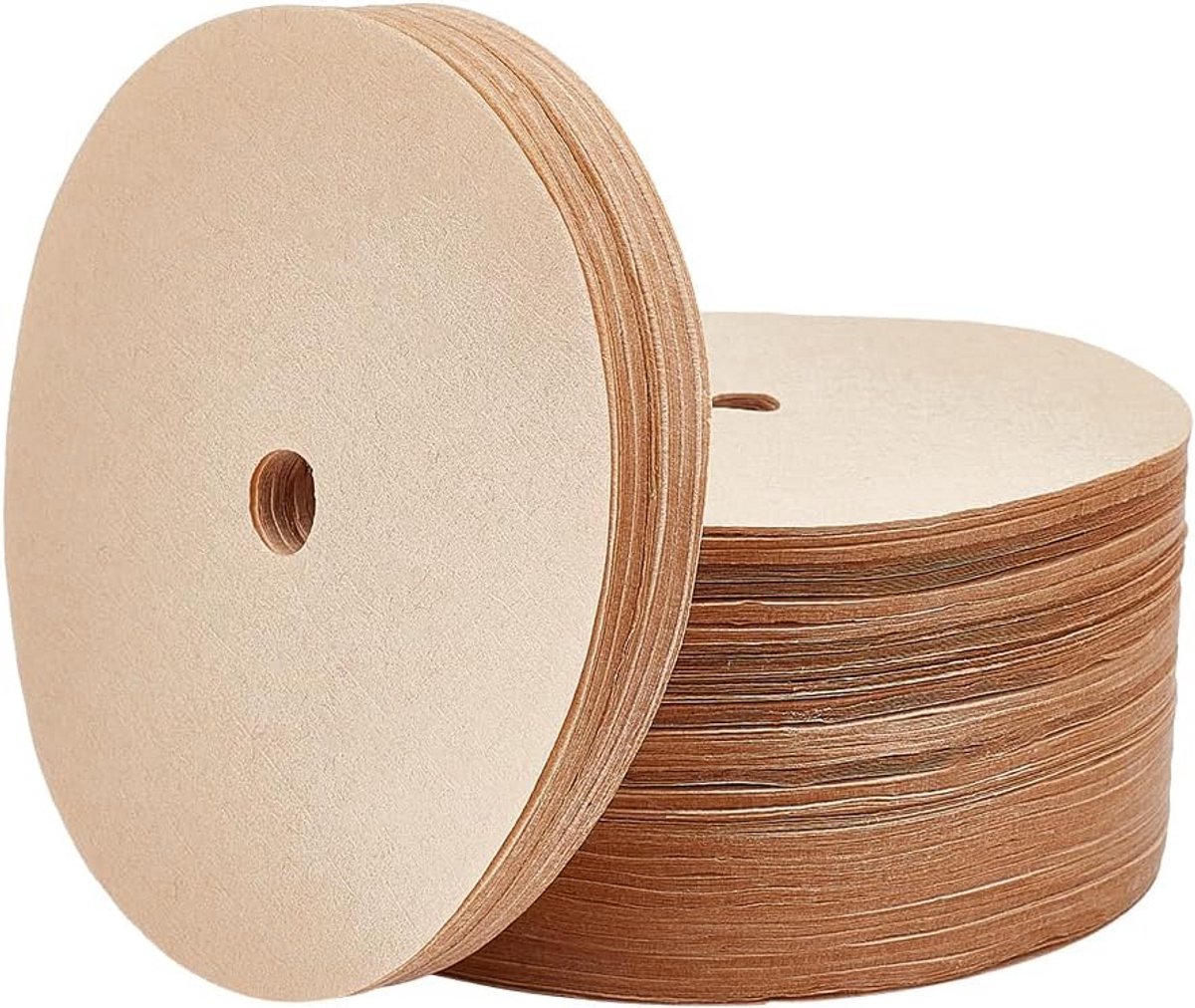 300 Stuks Ronde Ongebleekte Koffiefilters voor Percolator