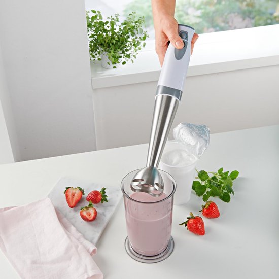Staafmixer RVS met Spatbescherming - 2 Snelheden - Afneembare Voet - Geschikt voor Soep & Sauzen — afbeelding 3