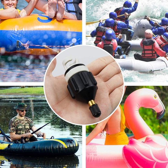 Universele Opblaaspomp Adapter voor SUP, Rubberboot en Luchtbed van Merkloos — afbeelding 2