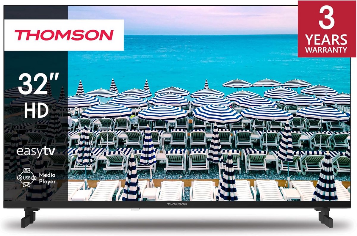 32 Inch HD LED Televisie (81 cm) met Triple-Tuner, Hotel Mode - Geen Smart TV