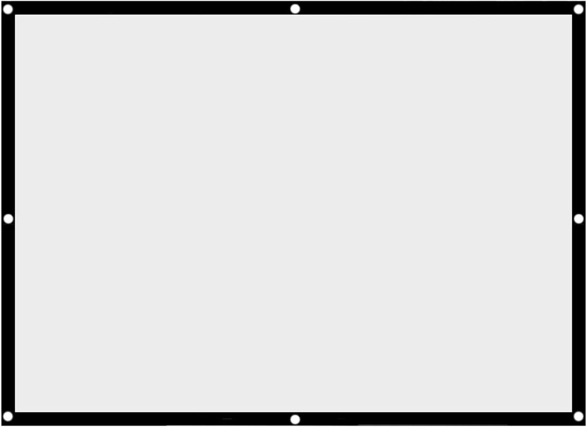 Opvouwbaar projectiescherm - 100 inch - Kreukvrij - Outdoor entertainment - Camping - Films kijken - 4:3 formaat (250 cm)