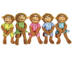 Eileen Christlelow's Five Little Monkeys Finger Puppet Playset